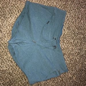 Blue-Grey Drawstring Running Shorts. Size S